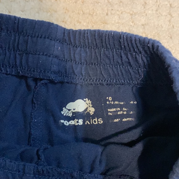 Navy blue roots kids shorts - Picture 3 of 5